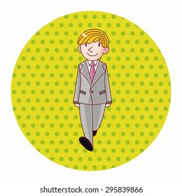 boy man cartoon theme elements