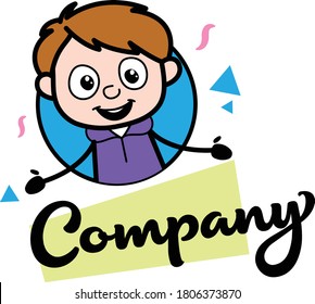 Ilustración del logotipo de la mascota Boy Ilustración vectorial