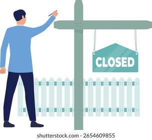 Le garçon accroche méticuleusement la planche fermée au mur, s'assurant qu'elle s'aligne parfaitement avec les taches marquées, mettant en évidence sa précision et son souci du détail.