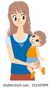 Boy and mother