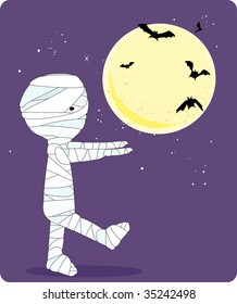 boy in mummy costume