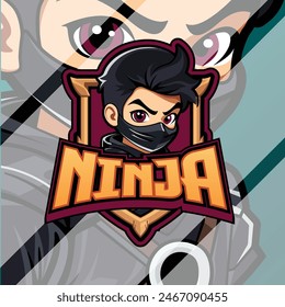 Boy Ninja Logo gaming Template