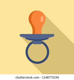 Boy nipple icon. Flat illustration of boy nipple vector icon for web design