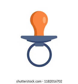 Boy nipple icon. Flat illustration of boy nipple vector icon for web design