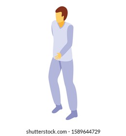 Boy nurse icon. Isometric of boy nurse vector icon for web design isolated on white background