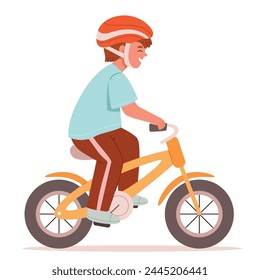 A boy on a bicycle.Young teen  hister riding retro bike.