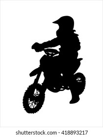 the boy on the bike, racing, motocross.