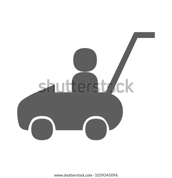 Boy on the car icon isolated on background.\
Modern flat pictogram, business, marketing, internet concept.\
Trendy Simple vector symbol for web site design or button to mobile\
app. Logo illustration