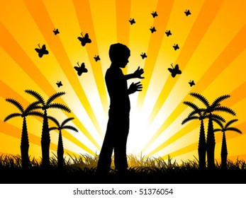 boy on field