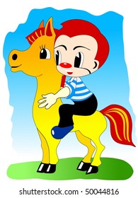 boy on pony