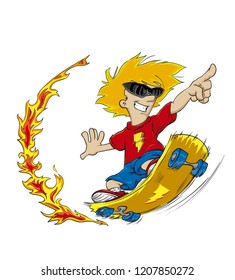 Boy on the skate