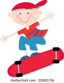 boy on a skateboard