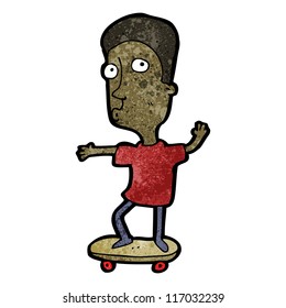 boy on skateboard cartoon