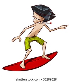 Boy on the surf board