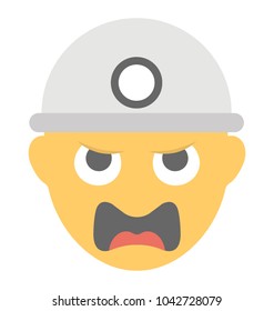 
A boy with open mouth showing shouting and screaming concept

