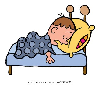 boy oversleep