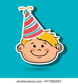 Boy Party Hat Cartoon