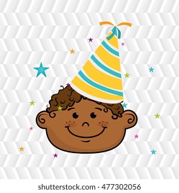 boy party hat cartoon