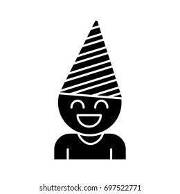 boy with party hat icon