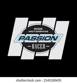 boy patch race slogan passion