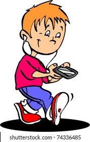 boy with phone
