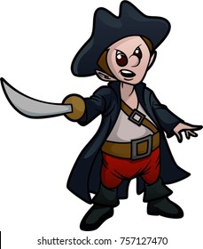 boy pirate with sword