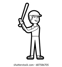 boy playing baseball