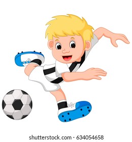 Boy Playing Football