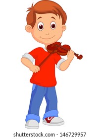 Boy Playing His Violin