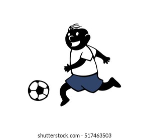 Boy Playing Soccer