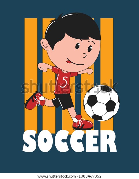 Boy Playing Soccer