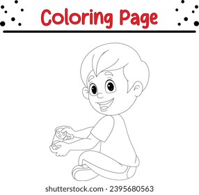 página de coloración de videojuegos para niños