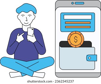 El chico apuntó a su teléfono.