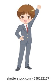 boy poses