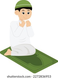  Boy Praying To God Illustration