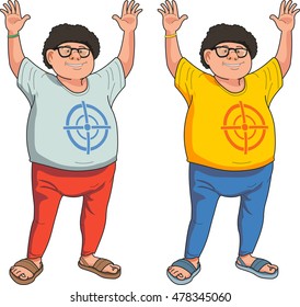 Boy Raising Arms