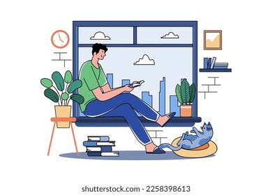 Boy Reading Book During Quarantine