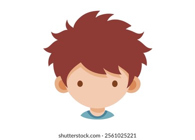 A boy red hair -vector illustration 