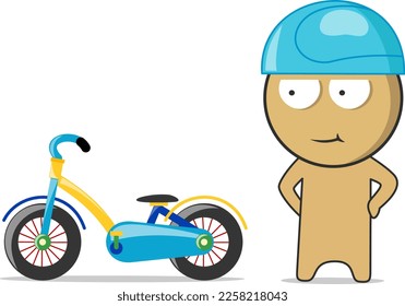 El chico está montando una motocicleta rápidamente en la carretera