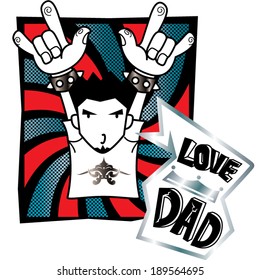 Boy rocker say i love dad Appearance with Rock