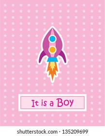it is a boy rocket gift card
