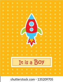 it is a boy rocket gift card