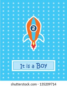 it is a boy rocket gift card