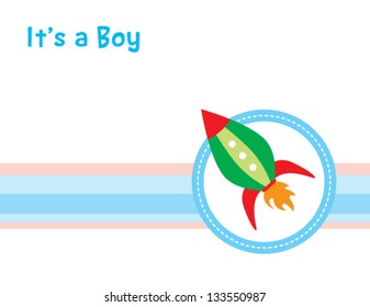 it is a boy rocket tag