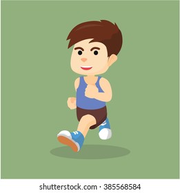 Boy Running Stock Vector (Royalty Free) 385568584 | Shutterstock