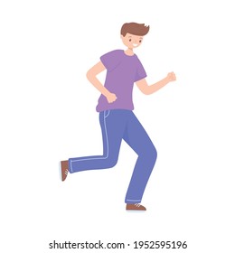 Junge mit Aktivität Symbol einzeln