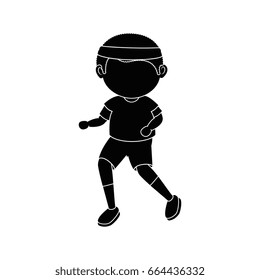 boy running cartoon