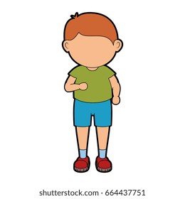 boy running cartoon