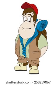 boy scout cartoon