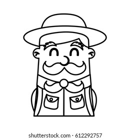 boy scout character icon
